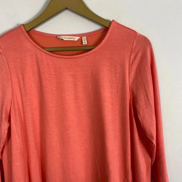 Soft Surroundings Layered Coral Top - Picture 2 of 9